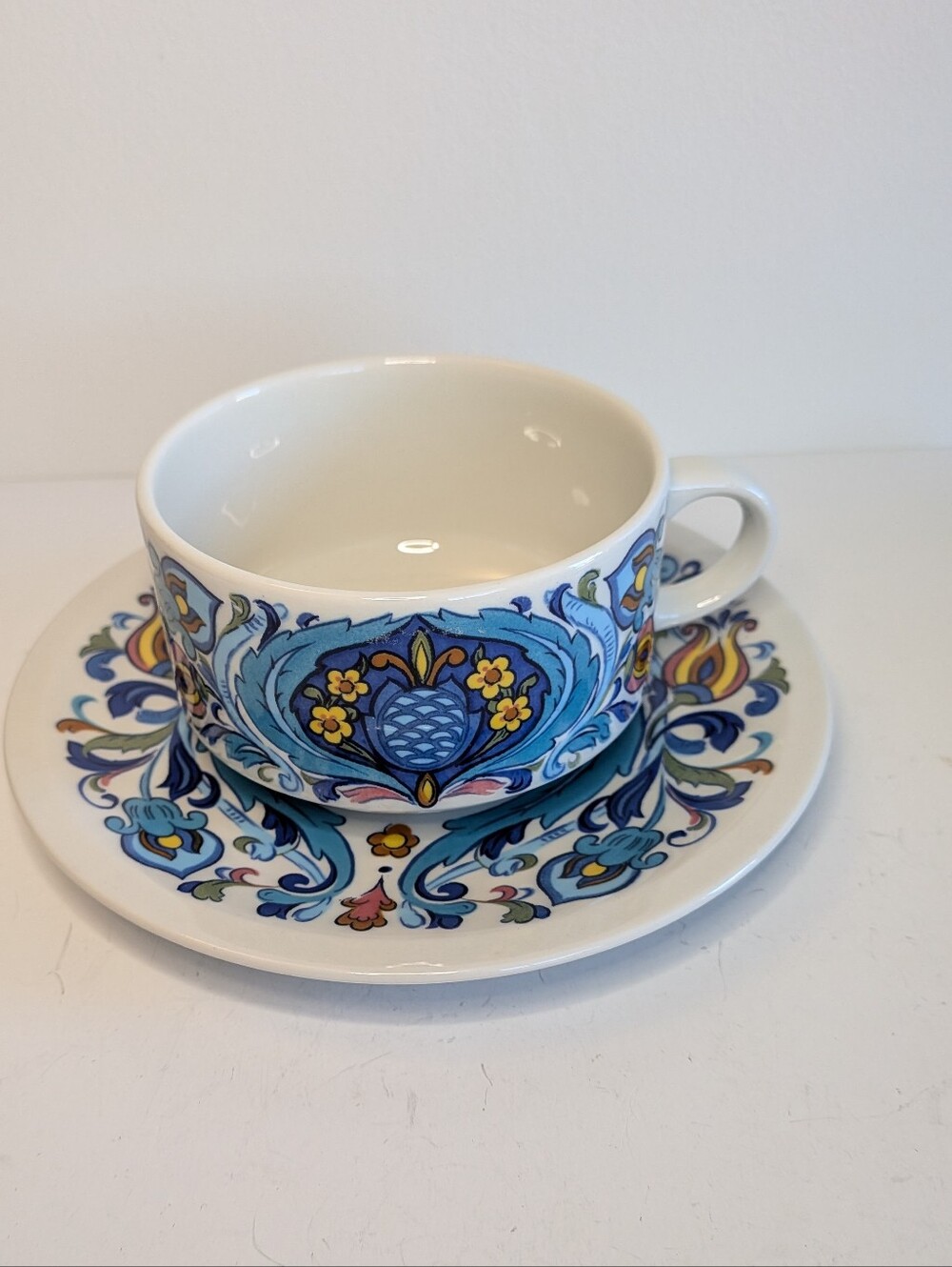 Villeroy & Boch Porcelain Izmir Coffee Cup & Saucer Izmir 1973 Luxembourg